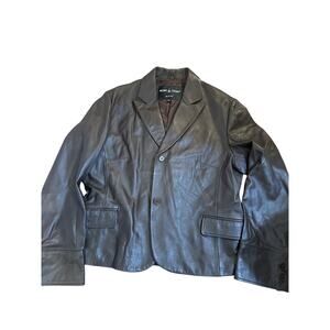 Vintage Women’s Maximo Luciano Lamb Skin Jacket XXL chocolate brown